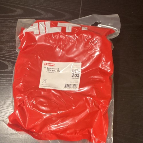 Hilti 120v 15a black supply - 5m,